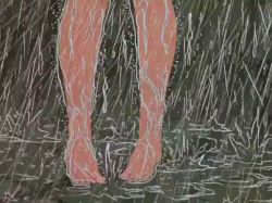 1980s_(style) 1girl animated animated_gif anime_screenshot ass black_hair breasts choujikuu_yousai_macross feet ichijou_hikaru long_hair lynn_minmay macross nude oldschool retro_artstyle shower smile wet