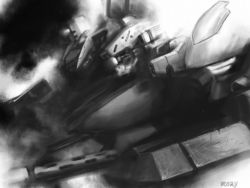 armor armored_core armored_core:_last_raven armored_core:_silent_line armored_core_last_raven armored_core_nexus evangel fromsoftware greyscale helmet jack-o machinery mecha monochrome mozuo no_humans robot weapon zinaida