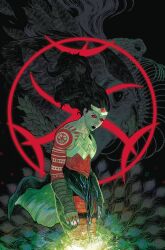 1girl absolute_wonder_woman absurdres arm_tattoo artist_collaboration black_hair comic_cover dc_comics hayden_sherman highres jordie_bellaire long_hair official_alternate_costume official_art red_eyes solid_eyes solo tattoo tattoo_sleeve textless_version tiara wonder_woman wonder_woman_(series)