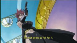 00s 2girls 60fps amv amv_hell animated anime_screenshot audible_music audible_speech battle blonde_hair blouse boots bouncing bouncing_breasts breast_focus breasts brown_hat bullet cleavage dainapp dodging dress english_audio female_focus fingerless_gloves firing gloves grenadier_(manga) gun gunkata handgun hat headwear_request highres holding holding_gun holding_weapon large_breasts long_hair looping_animation lowres matching_hair/eyes multiple_girls music music_video oomido_setsuna oomidou_setsuna outdoors red_boots red_gloves red_hair red_shirt reload reloading revolver running shirt short_sleeves singing sound spinning spoilers stairs tagme tendou_rushuna third-party_edit video weapon white_dress yellow_eyes