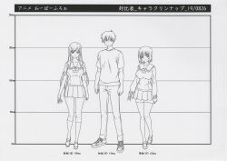 Rule 34 | 2girls, ayane shirakawa, kotone shirakawa, multiple girls, official art, overflow (anime), reference sheet