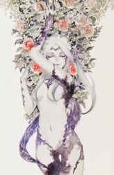 Rule 34 | age iro, au ra, bad source, final fantasy, final fantasy xiv, painting (medium), traditional media, watercolor (medium)