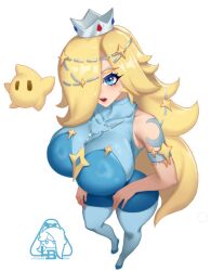 Rule 34 | alternate costume, blonde hair, breasts, large breasts, little blood, luma (mario), mario (series), rosalina, super mario galaxy