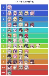 Rule 34 | 6+girls, aikawa megumi, aoi erika, asakura karen (heaven burns red), asami makiko (heaven burns red), black hair, blonde hair, brown hair, bungo yayoi, byakko (heaven burns red), carole reaper, charlotta skopovskaya, chart, chiyo minase, date akari, everyone, green hair, hanamura shiki, heaven burns red, highres, higuchi seika, hiiragi kozue, irene redmayne, ishii iroha, izumi yuki (heaven burns red), kanzaki adelheid, kayamori ruka, kiryuu miya, kunimi tama, kura satomi, kurozawa maki, li yingxia, maria de angelis, maruyama kanata, matsuoka chiroru, mikoto fubuki, minase ichigo, minase sumomo, mizuhara aina, multiple girls, murohushi risa, nanase nanami (heaven burns red), natsume inori, nikaidou misato, ogasawara hisame, ooshima ichiko, ooshima isuzu, ooshima minori, ooshima muua, ooshima niina, ooshima yotsuha, pink hair, purple hair, red hair, sakuraba seira, satsuki mari, shirakawa yuina, sugawara chie, tenne miko, tezuka saki, toujou tsukasa, tsukishiro monaka, vritika balakrishnan, white background, yamawaki bon ivar, yanagi mion