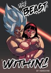 1boy 1girl ass black_hair blush breasts couple cum dragon_ball dragon_ball_super dragon_ball_super_super_hero fellatio funsexydragonball gohan_beast huge_ass large_breasts large_penis lingerie muscular muscular_male nipples oral penis pubic_hair pussy sex son_gohan sweat thick_thighs thighs uncensored underwear vaginal videl white_hair