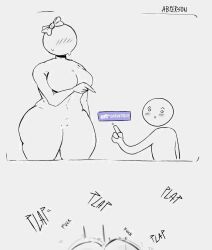 1boy 1girl artist_request ass highres implied_sex inminent_sex spanish_text tagme