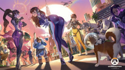 4boys 6+girls acronym aerial_fireworks aged_down ahoge aircraft alternate_costume ana_(overwatch) animal_print arm_tattoo armor ass asymmetrical_hair beard belt belt_pouch bent_over beret black-framed_eyewear black_hair blonde_hair blowing_bubbles blue_bodysuit blue_gloves bodysuit bomber_jacket boots breasts brown_eyes brown_hair brown_jacket brown_legwear building captain_amari cassidy_(overwatch) chest_harness chewing_gum city closed_eyes clothes_writing coat colored_skin commentary copyright_name cross-laced_clothes cross-laced_legwear d.va_(overwatch) dark-skinned_female dark_skin dog drone dubai ear_piercing earrings eyeshadow facepaint facial_hair facial_mark facial_tattoo facing_away faulds fireworks floating from_behind from_below fur-trimmed_boots fur-trimmed_jacket fur_boots fur_coat fur_trim glasses gloves goggles gorilla gun hair_bun hair_ornament hair_stick halo hand_on_own_hip hand_to_own_mouth hanzo_(overwatch) harness hat head-mounted_display headphones helicopter high_collar high_ponytail highres holding holding_gun holding_weapon indian_style jacket jewelry large_breasts leaning_forward leather leather_jacket lipstick logo long_hair looking_at_another looking_at_viewer looking_back makeup making-of_available mecha mecha_pilot_suit mechanical_halo medium_breasts mei_(overwatch) meka_(overwatch) mercy_(overwatch) military mole mole_under_eye multicolored_hair multiple_boys multiple_girls muscular muscular_female nose open_mouth orange_bodysuit orb outdoors overwatch overwatch_1 palm_tree pants pelvic_curtain perspective piercing pink_bodysuit pink_hair pink_lips ponytail poster_(object) pouch power_armor purple_eyes purple_hair purple_lips purple_skin purple_sky rabbit_print rainbow ribbed_bodysuit rifle road road_sign robot shadow short_hair shoulder_pads shouting sidecut sign single_hair_bun sitting skin_tight sky skyscraper smile sniper_rifle snowball_(overwatch) sombra_(overwatch) spiked_hair street stud_earrings sun sunset swatting swept_bangs talking tattoo tight_clothes tight_pants tracer_(overwatch) tree two-tone_hair undercut utility_belt vambraces weapon welsh_corgi whisker_markings white_bodysuit white_gloves widowmaker_(overwatch) winston_(overwatch) winter_clothes winter_coat yan_gisuka yellow_eyes zarya_(overwatch) zenyatta_(overwatch)