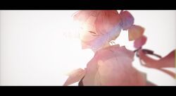 1girl :d ^_^ anyoji_hime aru_(aruaru_nainai3) backlighting brown_dress closed_eyes commentary dress hasu_no_sora_school_uniform highres hood hooded_jacket jacket lens_flare letterboxed link!_like!_love_live! lone_nape_hair long_hair long_sleeves love_live! multi-tied_hair neckerchief open_clothes open_jacket open_mouth pink_hair pink_jacket ponytail school_uniform simple_background smile solo symbol-only_commentary upper_body virtual_youtuber white_background winter_uniform yellow_neckerchief