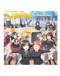 6+girls ahoge artbook asaka_karin black_hair blonde_hair blue_eyes blue_hoodie blunt_bangs bow braid brown_hair bus closed_eyes emma_verde flower green_hair green_ribbon grey_eyes grey_hair hair_bun hair_flower hair_ornament half_updo highres hood hoodie jacket konoe_kanata long_hair looking_at_viewer love_live! love_live!_nijigasaki_high_school_idol_club low_twintails medium_hair mia_taylor mifune_shioriko miyashita_ai motor_vehicle multicolored_hair multiple_girls nakasu_kasumi nijigasaki_school_uniform non-web_source official_art one_eye_closed one_side_up orange_hair orange_ribbon osaka_shizuku pink_eyes pink_hair ponytail purple_eyes purple_hair red_bow red_eyes red_hair red_ribbon ribbon rina-chan_board school_uniform short_hair sidelocks single_side_bun skirt smile steering_wheel tennoji_rina twin_braids twintails uehara_ayumu winter_uniform yellow_ribbon yuki_setsuna zhong_lanzhu