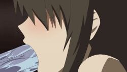 10s 1girl 2010 age_difference animated animated_gif anime_screenshot brown_hair fellatio from_side haha_sange inseki koga_hanae mother_and_son older_woman_and_younger_man oral precum step-parent_and_step-child tagme uncensored
