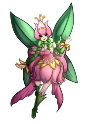 Rule 34 | absurdres, digimon, digimon (creature), fairy, flower, highres, lilimon, lilimon x-antibody, monster girl, nail polish, petals, plant girl