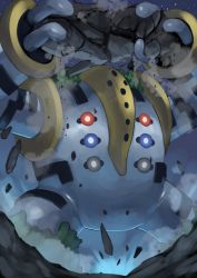 extra_eyes gen_4_pokemon highres legendary_pokemon no_humans pokemon pokemon_(creature) regigigas tesshii_(riza4828)