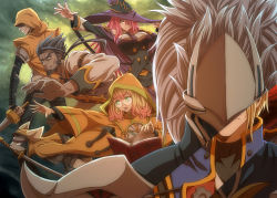 Rule 34 | arc system works, blazblue, breasts, hakumen, hat, jubei (blazblue), kisaragi jin, konoe a. mercury, large breasts, long hair, pink hair, trinity glassfield, valkenhayn r hellsing, witch hat, yuuki terumi