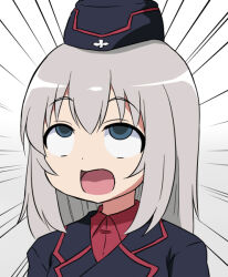Rule 34 | 1girl, black hat, girls und panzer, hat, itsumi erika, kuromorimine military uniform, super masara, super masara ahegao, tagme