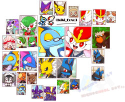 &gt;_&lt; 6+boys 6+girls :&gt; :3 :| ^_^ alcremie alcremie_(strawberry_sweet) alcremie_(vanilla_cream) alternate_color animal_ears animal_nose artist_name ball bandaid bandaid_on_face bandaid_on_nose bandana black-framed_eyewear black_bow black_bowtie black_eyes black_horns black_jacket black_sclera blonde_hair blue_gemstone blue_hair blue_skin blush blush_stickers bob_cut body_fur boltund book bow bowtie bright_pupils brooch brown_eyes brown_fur brown_hair buck_teeth candy cat_ears cat_girl cinderace closed_eyes closed_mouth clothed_pokemon colored_sclera colored_skin creatures_(company) ears_down eevee english_text everyone eye_contact fang fins flareon food food-themed_hair_ornament furry furry_female furry_male galarian_form galarian_ponyta gallade game_freak gardevoir gem gen_1_pokemon gen_3_pokemon gen_4_pokemon gen_5_pokemon gen_8_pokemon glasses goat_girl goat_horns green_eyes green_hair green_necktie green_skin grey_horns grin hair_between_eyes hair_bow hair_ornament hair_over_one_eye hairband half-closed_eyes hand_on_own_cheek hand_on_own_face hands_up happy head_fins heart highres holding holding_ball holding_book holding_candy holding_food holding_lollipop holding_cup holding_newspaper holding_screwdriver horns horse_boy horse_ears indeedee indeedee_(female) inteleon jacket jewelry jolteon kiki_(431642) kirlia liepard light_blush lollipop long_hair looking_at_another looking_at_viewer looking_to_the_side lucario maid maid_headdress matching_hair/eyes medium_hair mohawk monkey_boy monkey_ears monocle multicolored_hair multicolored_skin multiple_boys multiple_girls necktie newspaper nintendo notched_ear one_eye_closed one_eye_covered open_mouth orange_bow orange_fur ornate_ring personification pince-nez pink_bow pink_hair pixel_art pixel_art_inset pokemon pokemon_(creature) portrait profile puffy_short_sleeves puffy_sleeves purple_hair purple_jacket purple_skin rabbit_boy rabbit_ears rabbit_girl raboot raichu raised_eyebrows reading red_bandana red_bow red_bowtie red_eyes red_hair red_necktie rillaboom ring scorbunny screwdriver shiny_and_normal shiny_pokemon shirt short_hair short_sleeves sidelocks sideways_mouth single_horn smile snout spiked_hair strawberry_hair_ornament streaked_hair tears teeth toxicroak toxtricity toxtricity_(amped) toxtricity_(low_key) traditional_bowtie twitter_username two-tone_hair two-tone_skin u_u vaporeon waiter waitress watermark whiskers whistle whistle_around_neck white_background white_eyes white_fur white_hair white_pupils white_shirt white_skin wink wolf_boy wolf_ears wolf_girl yellow_bow yellow_eyes yellow_hairband yellow_sclera yellow_skin zipper_pull_tab