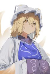 1girl blonde_hair highres pocche-ex short_hair tagme touhou yakumo_ran