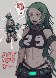 1girl fang long_tongue sharp_teeth source_request tagme teeth tongue zepitaph