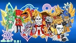 Rule 34 | bug, digimon, digimon (creature), exoskeleton, heraklekabuterimon, horns, hououmon, metalgarurumon, ofanimon, omegamon, rhinoceros beetle, rosemon, seraphimon, sharp teeth, teeth, vikemon, wargreymon