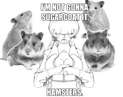 1girl 1shermieaday breasts cleavage cleavage_cutout clothing_cutout dress earrings female_focus fist_in_hand hamster hamsters heart jacket jewelry large_breasts long_hair ponytail shermie_(kof) the_king_of_fighters thick_lips twintails