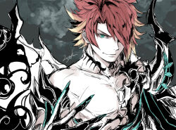 1boy chaos_ignis_(grimms_notes) grimms_notes male_focus nikosuke signature sketch solo upper_body