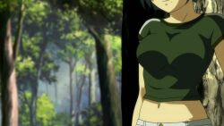 00s 1girl animated anime_screenshot bouncing_breasts breasts highres ikkitousen ikkitousen_great_guardians large_breasts midriff navel ryomou_shimei tagme video