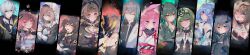 4boys 6+girls ;) absurdres animal_ears bikini black_bikini black_bodysuit black_dress black_gloves black_shirt blonde_hair blue_eyes blue_hair bodysuit breasts brown_corset brown_hair cat_ears cat_girl cleavage closed_eyes commentary_request corset dress earrings elf elysia_(honkai_impact) elysia_(miss_pink_elf)_(honkai_impact) fire floating_headgear fox_ears fox_girl fu_hua fu_hua_(shadow_knight) gloves green_eyes green_hair grey_eyes grey_hair griseo griseo_(cosmic_expression) hair_intakes hat headgear heterochromia highres honkai_(series) honkai_impact_3rd japanese_clothes jewelry kalpas_(honkai_impact) kevin_kaslana kimono kosma large_breasts long_hair long_image mask mask_on_head mirui mobius_(honkai_impact) multiple_boys multiple_girls nun one_eye_closed orange_eyes own_hands_together pardofelis pardofelis_(reverist_calico) pink_hair pointy_ears praying purple_eyes shirt short_hair small_breasts smile su_(honkai_impact) swimsuit thirteen_flame-chasers_(honkai_impact) tiara top_hat torn_clothes torn_shirt vill-v white_corset white_hair white_kimono white_shirt wide_image yae_sakura yae_sakura_(gyakushinn_miko) yellow_eyes