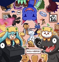 agumon agumon_(black) agumon_(black)_(digimon_savers) agumon_(black)_x-antibody agumon_(cosplay) agumon_(digimon_savers) agumon_-yuki_no_kizuna- agumon_burst_mode agumon_hakase agumon_x-antibody belt bone book bushiagumon claws clearagumon cosplay digimoji digimon digimon_(creature) digimon_rearise digimon_savers digimon_world_re:digitize digimon_world_re:digitize_decode facial_hair flying food full_moon hat hatsune_miku highres horns looking_at_viewer meat meme monitamon moon mustache news nise_agumon_hakase open_mouth pagumon pointing poster rurimon santaagumon shadow sharp_teeth star_(symbol) tail teeth tongue toyagumon toyagumon_(black) vocaloid wanted_poster yukiagumon