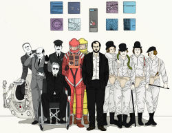 Rule 34 | 1960s (style), 1970s (style), 2001 a space odyssey, 6+boys, a clockwork orange, alex delarge, antique phone, astronaut, bad id, bad pixiv id, bags under eyes, bald, beard, boots, butaneko (butaneko hanten), cake, cane, character request, computer, corded phone, creator connection, crossover, dave bowman, dim (droog), dr. strangelove, dr. strangelove (character), droogs, epic, facial hair, food, formal clothes, frank poole, general turgidson, georgie (droog), glasses, gloves, hal 9000, hat, helmet, indoors, lionel mandrake, looking at viewer, male focus, military, military uniform, monitor, monochrome, multiple boys, mustache, necktie, oldschool, pete (droog), peter sellers, phone, pie, president muffley, realistic, retro artstyle, rotary phone, salute, science fiction, serious, snake, space pod, spacecraft, spacesuit, stanley kubrick, straight-arm salute, suit, wheelchair