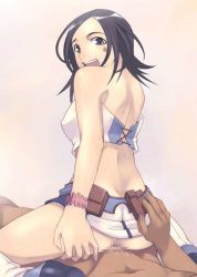 00s 1boy 1girl ass ass_grab butt_crack censored dark-skinned_male dark_skin eureka_seven eureka_seven_(series) girl_on_top hetero interracial jpeg_artifacts looking_back reverse_cowgirl_position sex solo_focus straddling talho_yuuki tasaka_shinnosuke vaginal