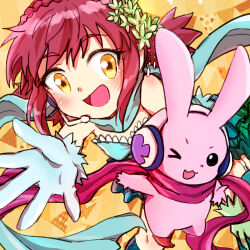 cutemon digimon digimon_xros_wars headphones hinomoto_akari tagme