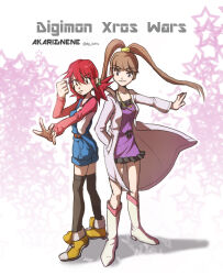 amano_nene_(digimon_xros_wars) digimon digimon_xros_wars hinomoto_akari tagme