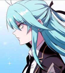 1girl academy_sashimi_sword_master blue_archive faceless faceless_female nibelung_abel smoking yellow_eyes