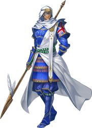 1boy armor artist_request blue_armor check_translation dark_skin facial_tattoo grey_eyes headband hood japanese_armor japanese_clothes maori new_zealand new_zealand_flag polearm rope_belt samurai spear star_(symbol) tattoo translation_request transparent_background union_jack weapon world_flags