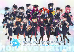 6+girls :d ;d ;p adjusting_clothes adjusting_headwear akai_haato amane_kanata angel angel_wings animal_ear_fluff animal_ears aqua_nails asymmetrical_horns azki_(4th_costume)_(hololive) azki_(hololive) bag bibi_(tokoyami_towa) black_bag black_bow black_choker black_hair black_shoes black_socks blonde_hair blue_bow blue_capelet blue_eyes blue_hair blue_hat blue_jacket blue_skirt blue_vest bow bowtie braid bright_pupils brown_hair brown_pantyhose capelet chattino_(raora_panthera) choker closed_mouth collared_shirt colored_inner_hair crystal_wings elf fangs flower_knot full_body gigi_murin gloves gradient_hair green_eyes grey_hair grin hair_between_horns hair_bow hair_ornament hair_over_shoulder hairclip hakos_baelz halo hand_on_headwear hand_on_own_hip hat head_wings heterochromia highres holding holding_umbrella hololive hololive_dev_is hololive_english hololive_indonesia horns irys_(hololive) isaki_riona jacket kneehighs loafers long_hair long_sleeves looking_at_viewer low-tied_sidelocks low_twin_braids mizumiya_su mole mole_under_eye mouse_ears mouse_girl mr._squeaks_(hakos_baelz) multicolored_hair multiple_girls nail_polish nakiri_ayame nerissa_ravencroft o-ring o-ring_choker official_alternate_costume official_art one_eye_closed oni ookami_mio open_mouth orange_bow orange_eyes outstretched_arm outstretched_arms pantyhose pavolia_reine peaked_cap pink_bow pink_eyes pink_hair pleated_skirt pointing pointy_ears ponytail popo_(gigi_murin) purple_bow purple_hair raora_panthera red_bow red_eyes red_hair salute sharp_teeth shiranui_flare shirt shirt_tucked_in shoes short_hair short_sidetail short_sleeves short_twintails shoulder_bag sidelocks skin-covered_horns skirt slit_pupils smile socks standing standing_on_one_leg star_halo streaked_hair takane_lui tan tassel teeth tokoyami_towa tongue tongue_out train_attendant travel_attendant twin_braids twintails two-tone_hair umbrella vest vestia_zeta virtual_youtuber white_gloves white_hair white_pupils white_shirt white_socks white_wings wing_collar wings wolf_ears wolf_girl yellow_bow yellow_eyes