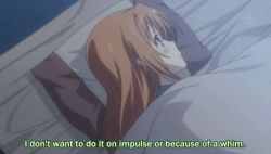 animated animated_gif blush futon konoe_subaru lowres mayo_chiki! sakamachi_kinjirou subtitled t_t tears