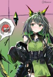 absurdres animal_ears arknights cat_ears cat_girl highres hulmeow kal&#039;tsit_(arknights) long_sleeves mon3tr_(arknights) mon3tr_(summon)_(arknights) timelapse