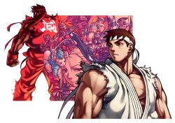 Rule 34 | 5girls, 6+boys, balrog (street fighter), bent over, black hair, blanka, blonde hair, blue eyes, blue leotard, bodypaint, boxing gloves, braid, brown eyes, brown hair, cammy white, clenched hands, clothing cutout, cody travers, colored skin, cuffs, dee jay, domino mask, dual persona, e. honda, edaki shin&#039;ya, everyone, evil ryu, facial scar, fangs, fei long, fingerless gloves, flying kick, game cg, garrison cap, gloves, glowing, glowing eyes, green skin, hand on own cheek, hand on own face, handcuffs, hat, headband, heart cutout, heattech leotard, highleg, highleg leotard, highres, juli (street fighter), juni (street fighter), kanzuki karin, kicking, killer bee cammy, leotard, long hair, m. bison, manly, mask, mma gloves, multiple boys, multiple girls, muscular, non-web source, official art, orange hair, rainbow mika, red eyes, red hair, ribbed leotard, ryu (street fighter), salute, scar, scar on cheek, scar on face, short hair, sleeved leotard, spandex, street fighter, street fighter zero (series), thunder hawk, topless male, torn clothes, turtleneck, twin braids, vega (street fighter), white headband, wrestling outfit