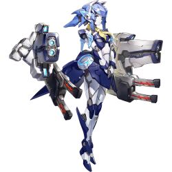Rule 34 | 1girl, android, animal ears, aqua eyes, artist request, cat ears, colored skin, final gear, floating, floating object, full body, headset, highres, legs together, light frown, lollar (final gear), looking at viewer, mecha musume, mechanical arms, mechanical ears, mechanical hair, mechanical hands, mechanical head, mechanical legs, mechabare, mechanical skirt, metal skin, missile pod, multicolored skin, neckerchief, official art, own hands together, see-through clothes, simple background, solo, tachi-e, third-party source, transparent background, two-tone skin, weapon, yellow neckerchief