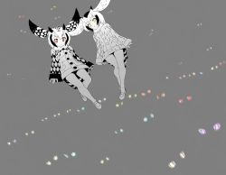 10s alpaca_suri_(kemono_friends) american_beaver_(kemono_friends) animal_print aqua_eyes black-tailed_prairie_dog_(kemono_friends) buttons coat common_raccoon_(kemono_friends) emperor_penguin_(kemono_friends) eurasian_eagle_owl_(kemono_friends) ezo_red_fox_(kemono_friends) fennec_(kemono_friends) flying gentoo_penguin_(kemono_friends) glowing glowing_eyes green_eyes grey_wolf_(kemono_friends) head_wings humboldt_penguin_(kemono_friends) japanese_crested_ibis_(kemono_friends) kemono_friends lion_(kemono_friends) mary_janes moose_(kemono_friends) multicolored_hair naka_akira northern_white-faced_owl_(kemono_friends) orange_eyes pantyhose pink_eyes purple_eyes red_eyes royal_penguin_(kemono_friends) scarlet_ibis_(kemono_friends) shoebill_(kemono_friends) shoes short_hair small-clawed_otter_(kemono_friends) tail tsuchinoko_(kemono_friends) wings yellow_eyes