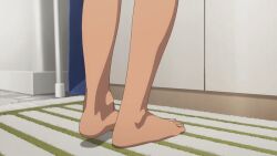 Rule 34 | 1girl, 2022, 20s, animated, animated gif, barefoot, dark-skinned female, dark skin, feet, gyaru, kitagawa marin, nude, panties, panty pull, pulling own clothes, purple panties, sono bisque doll wa koi wo suru, tagme, tan, underwear, undressing