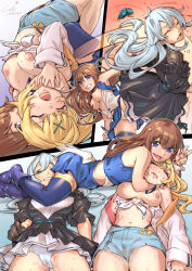 Rule 34 | 3girls, breasts, catfight, hololive, hoshikawa sara, jelly shrimp, large breasts, multiple girls, nijisanji, nipples, strangling, tagme, tokino sora, virtual youtuber, yukishiro mahiro