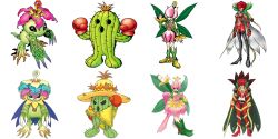 Rule 34 | boxing gloves, cactus, cape, covered eyes, digimon, digimon (creature), evolutionary line, fairy, flower, lilimon, lilimon x-antibody, mask, monster girl, nail polish, official art, palmon, palmon x-antibody, petals, plant, plant girl, rosemon, rosemon x-antibody, sharp teeth, spines, teeth, togemon, togemon x-antibody