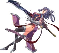 1girl breasts enami_katsumi medium_breasts official_art rixia_mao sword tagme weapon