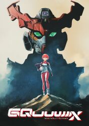 Rule 34 | 1girl, absurdres, amate yuzuriha, gundam, gundam gquuuuuux, highres, homage, hyde (tabakko), mecha, mecha pilot suit, mobile suit gundam, red hair, robot