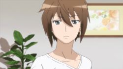 10s animated animated_gif bouncing_breasts breasts kono_naka_ni_hitori_imouto_ga_iru! mikadono_shougo spatula tendou_mana
