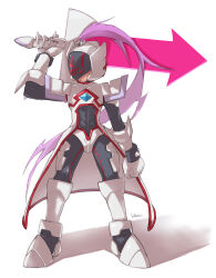 1boy abs alternate_costume armor body_armor bodystocking boots chest_jewel coat codpiece energy_sword gauntlets gloves highres mega_man_(series) mega_man_zero_(series) mega_man_zero_3 mohawk omega_(mega_man) overcoat pink_hair shoulder_armor sword vani_(hisha_04) weapon white_background