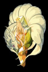 animated animated_gif artist_name creatures_(company) evolution_stone evolutionary_stone fire_stone game_freak gen_1_pokemon mcgmark multiple_tails ninetales nintendo no_humans pixel_art pokemon pokemon_(creature) red_eyes solo tail transparent transparent_background