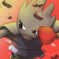 absurdres boxing_gloves gen_1_pokemon gloves highres hitmonchan looking_to_the_side motion_blur nintendo pokemon pokemon_(creature) punching red_gloves solo spicyichizo