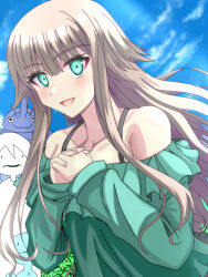 1girl blue_sly brown_hair ditto gen_1_pokemon gen_2_pokemon green_eyes heracross imasogari nintendo pokemon wooper