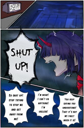 Rule 34 | 1boy, 1girl, absurdres, birthday, captain (honkai impact), highres, honkai (series), honkai impact 3rd, horns, long hair, purple eyes, purple hair, raiden mei, raiden mei (apho), raiden mei (herrscher of thunder)
